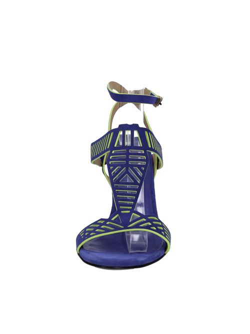 Sandali in camoscio FABI | FD7622B ASIAGOBLU-VERDE